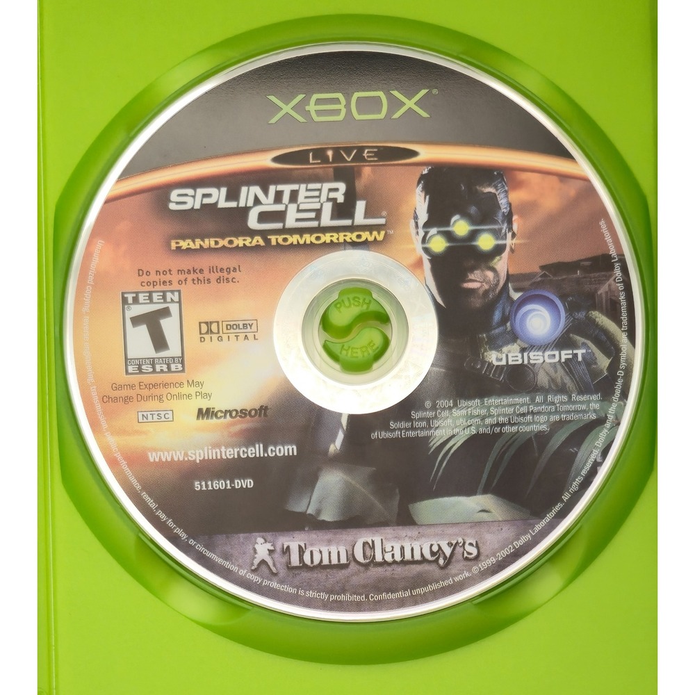 Tom Clancy's Splinter Cell Pandora Tomorrow Xbox 2004 - CIB W/ Reg Card Tested - Picture 4 of 12